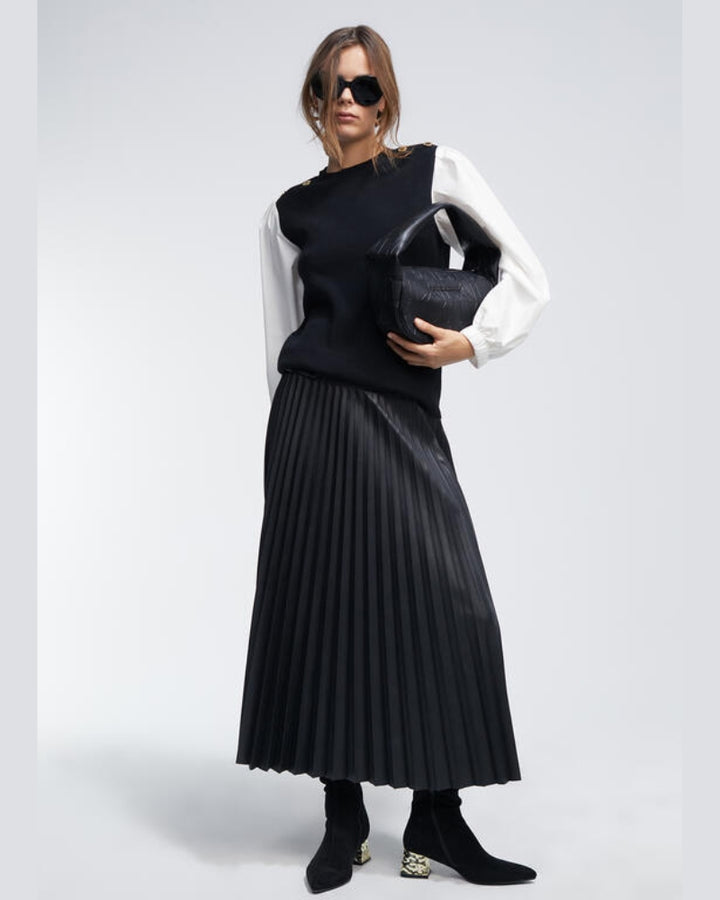 Lola Casademunt - Pleated Midi Skirt