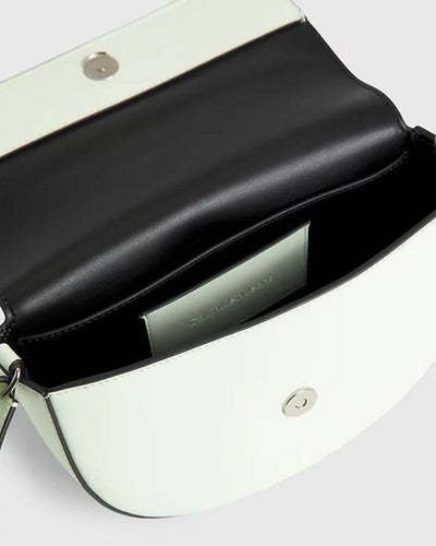 Calvin Klein - Sculpted Saddle Bag in Mint - Open View