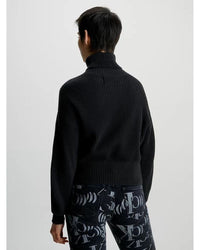 Calvin Klein - Blown Up CK Loose Sweater in Black - Rear View