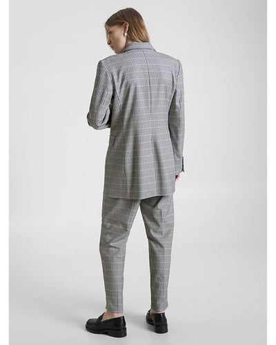 Tommy Hilfiger - Small Check Relaxed DB Blazer in Twill - Rear View