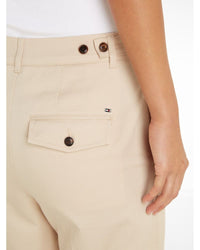 Tommy Hilfiger - Ted Co Twill Chino Pant in Beige - Close View