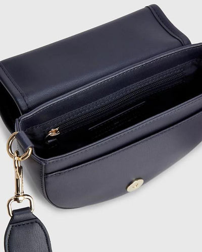 Tommy Hilfiger - City Summer Saddle Bag in Navy - Open View