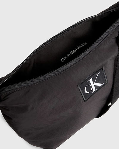 Calvin Klein - City Nylon Shoulder Bag in Black - Open View