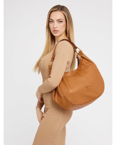 Guess Bags - Becci Large Carry Bag in Cognac - Side View