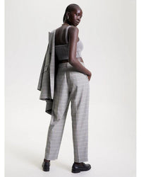 Tommy Hilfiger - Tapered Small Check Pant in Twill - Rear View