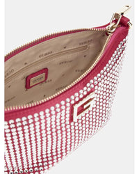 Guess Bags - Glided Glamour Mini TP Zip Bag in Magenta - Open View