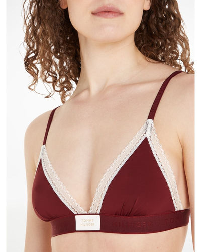 Tommy Hilfiger - Triangle Bra in Rouge - Close View