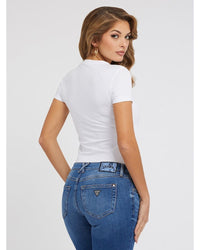 Guess Jeans - Short Sleeve Crewneck LA Tee in White - Rear View