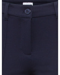 Olsen - Crop Trousers in Navy - Close View