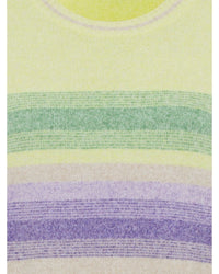 Olsen - Stripe Jumper in Lemon - Close View