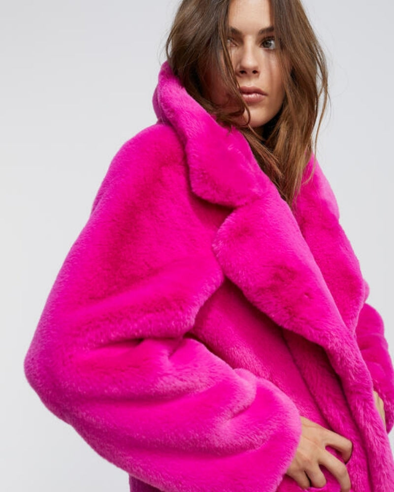 Lola Casademunt - Faux Fur Coat