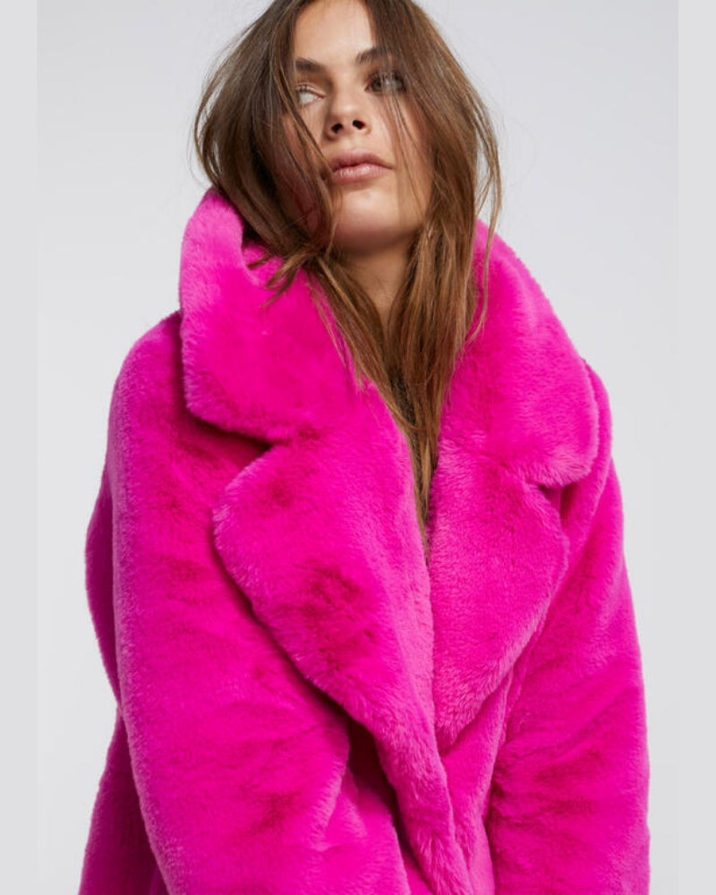 Lola Casademunt - Faux Fur Coat