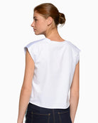 Vilagallo Blue Striped Golf Knot T-Shirt back view