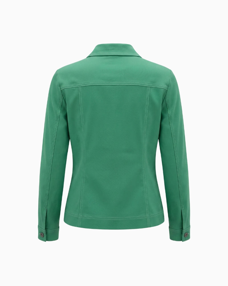 Robell Happy 09 Jacket Light Green back view – Áines Boutique
