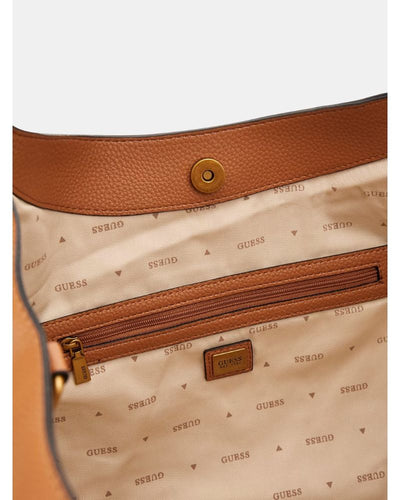Guess Bags - Becci Large Carry Bag in Cognac - Close View