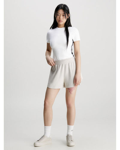 Calvin Klein - Side Tape T-Shirt in White - Full View