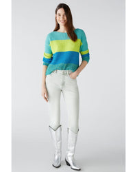 Oui - Jumper in Blue - Front View