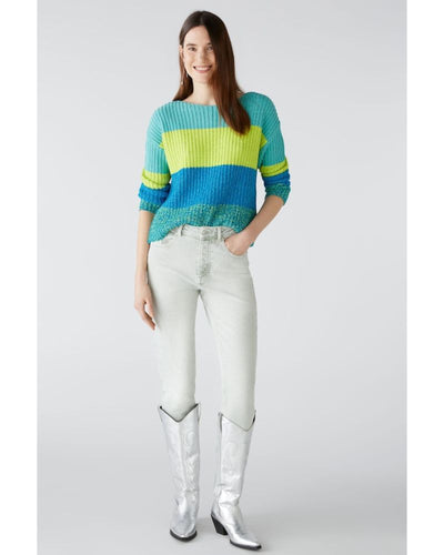 Oui - Jumper in Blue - Front View