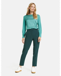 Gerry Weber - Citystyle Trousers in Teal - Full View