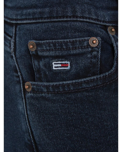 Tommy Jeans - Sylvia High Rise Jeans in Dark Denim - Logo View