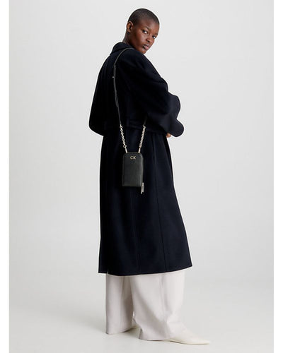 Calvin Klein - Re-Lock Phone Crossbody Bag in Black - Full View