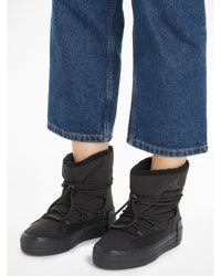 Calvin Klein - Bold Vulc Flatform Snow Boot in Black - Front View