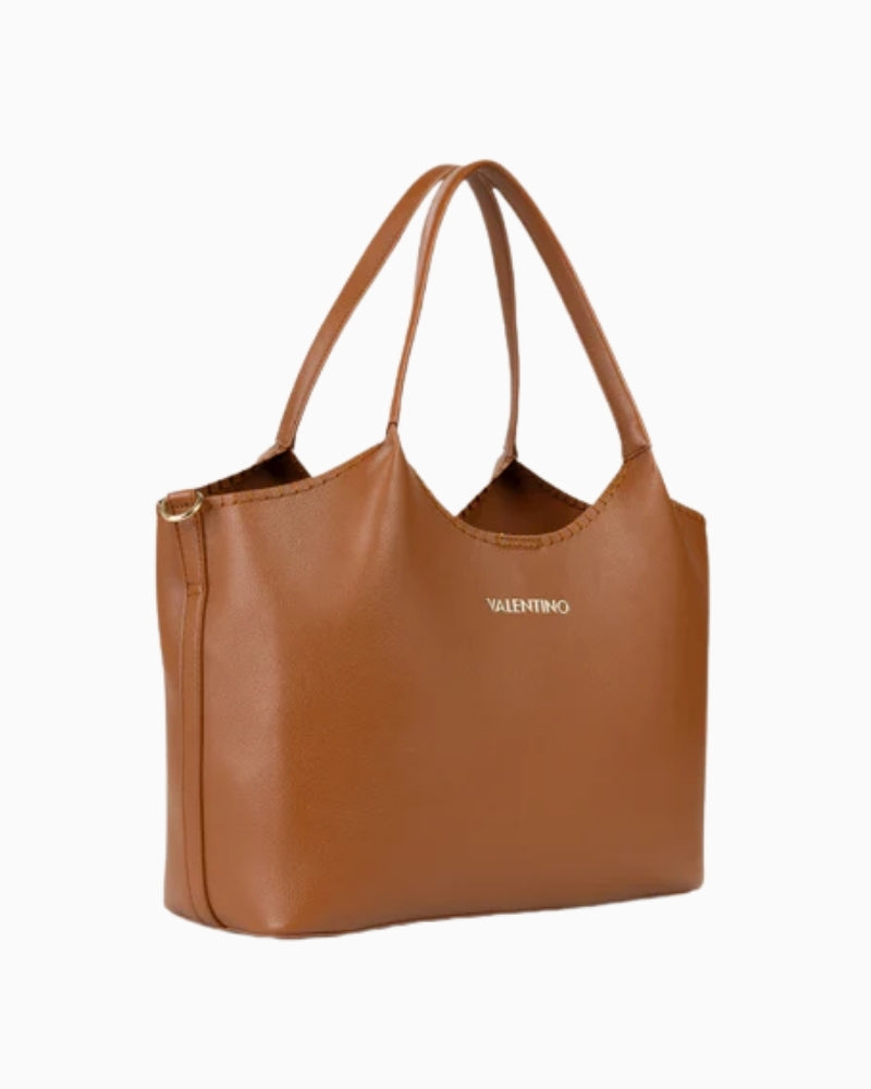 Valentino Shopping Aleksandra cuoio tote bag angled view