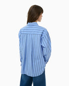Part Two AnabellaPW Shirt Blue Stripe back view