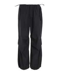 Tommy Jeans - Cotton Nylon Parachute Pant in Black - Front View