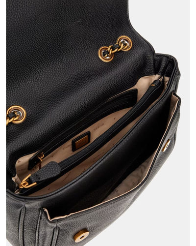 Guess Bags - Beco Convertible XBody Flap Bag in Black - Open View