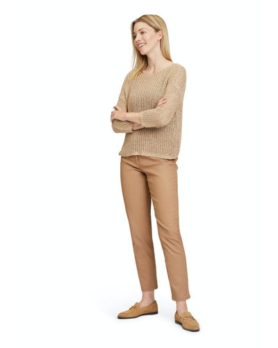 Betty Barclay - 7/8 Trouser in Beige - Full View