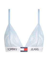 Tommy Hilfiger - Unlined Triangle Bikini in Baby Blue - Front View