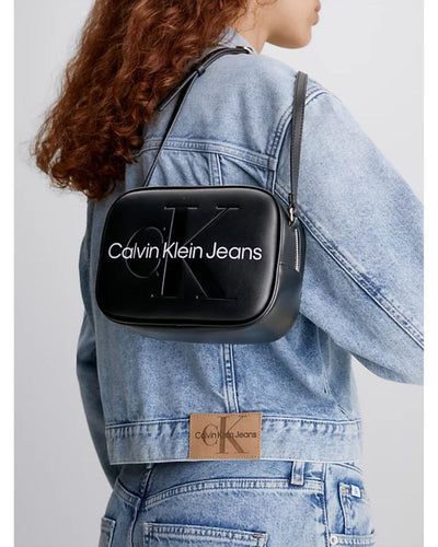 Calvin Klein - Sculpted Camera Bag in Black - Back View