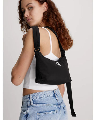 Calvin Klein - City Nylon Shoulder Bag in Black - Close View