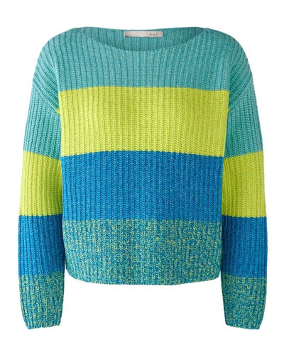 Oui - Jumper in Blue - Full View