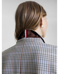 Tommy Hilfiger - Small Check Relaxed DB Blazer in Twill - Back View