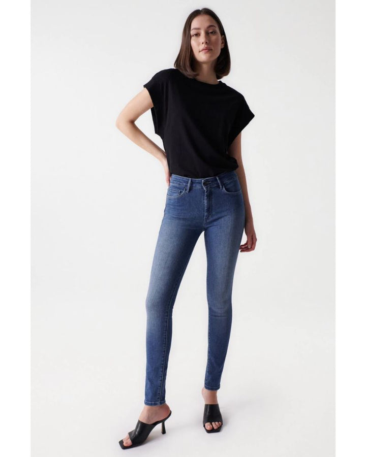 Salsa - Destiny Skinny Jeans in Denim - Full View