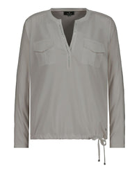 Monari - Blouse in Grey - Full View