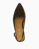 Paul Green Sling-Back Wedges in Brown top view