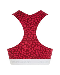 Tommy Hilfiger - Bralette Cotton Print in Rouge - Back View