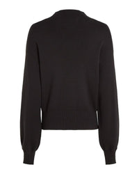 Calvin Klein - Cut Out Loose Sweater in Black - Back View