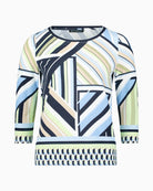 Betty Barclay Basic T-Shirt blue patterned front view