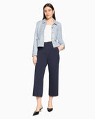 Betty Barclay green beige bouclé blazer jacket full outfit view