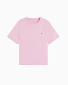 Tommy Hilfiger Interlock Boxy C-NK SS Tee in classic pink front flat view