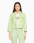 Betty Barclay blazer jacket in foam green front view