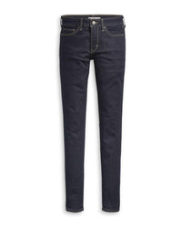 Levi's - High Rise Straight Jeans in Dark Denim - Full View