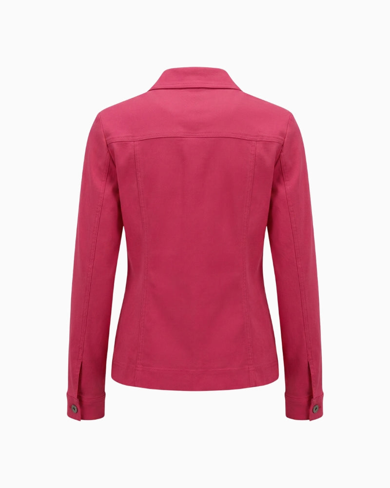 Robell Happy 09 Jacket Raspberry back view – Áines Boutique