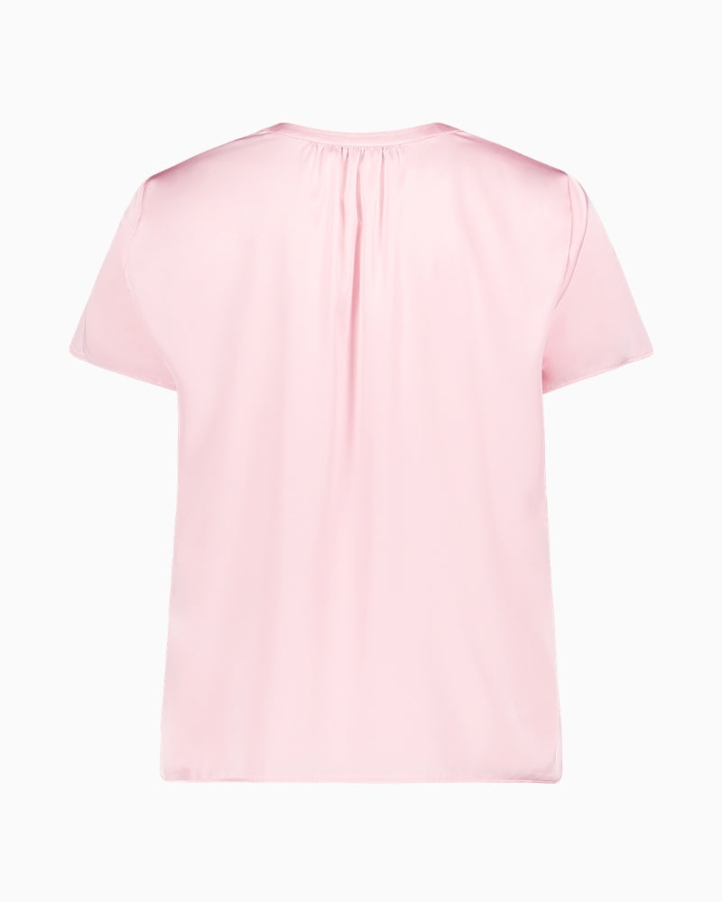 Betty Barclay satin blouse pink dolphin back view