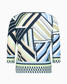 Betty Barclay Basic T-Shirt blue green patterned back view