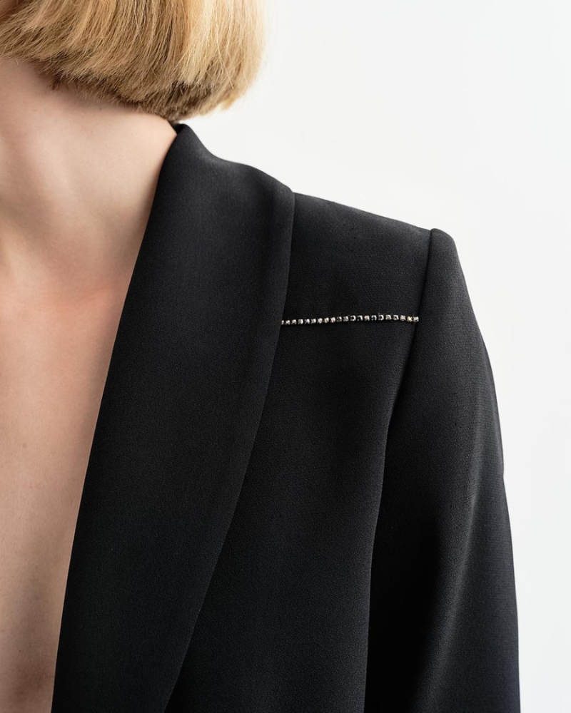 Access - Crop Backless Blazer 